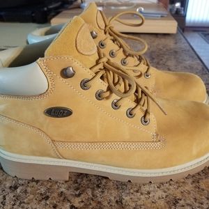 Men's Lugz leather boots, size 12